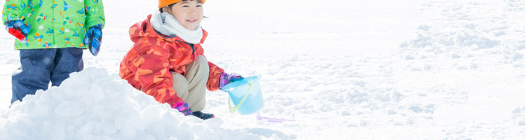 新雪遊び